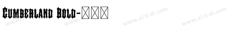 Cumberland Bold字体转换